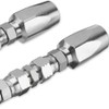 Comphic 2pcs Hydraulic Hose Repair Kit, Reusable, 2-Wire Reusable Hydraulic