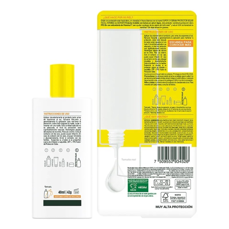 Garnier Protector Solar Anti Manchas Vitamina Fps 40ml