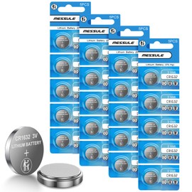 messule CR1632 20 Pack 3V Batteries CR 1632 3 Volt Coin Button Cell Lithium Battery for Tile Tracker,Key Fob, Car Remote,Watch, Calculator