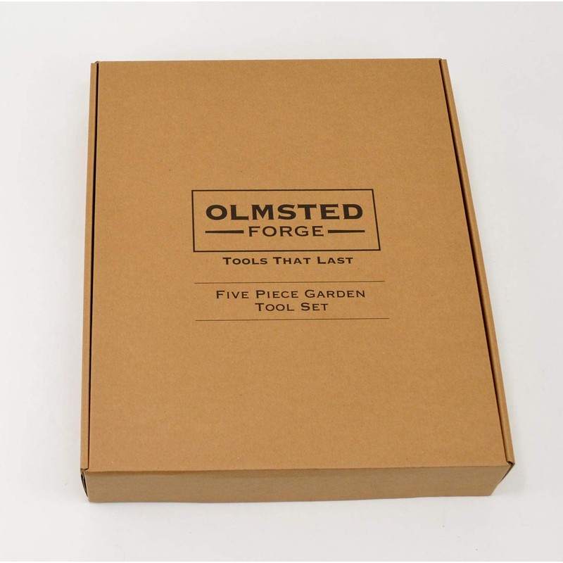 Olmsted Forge Garden Tool Set, 5 Pieces, Heavy Duty Powder