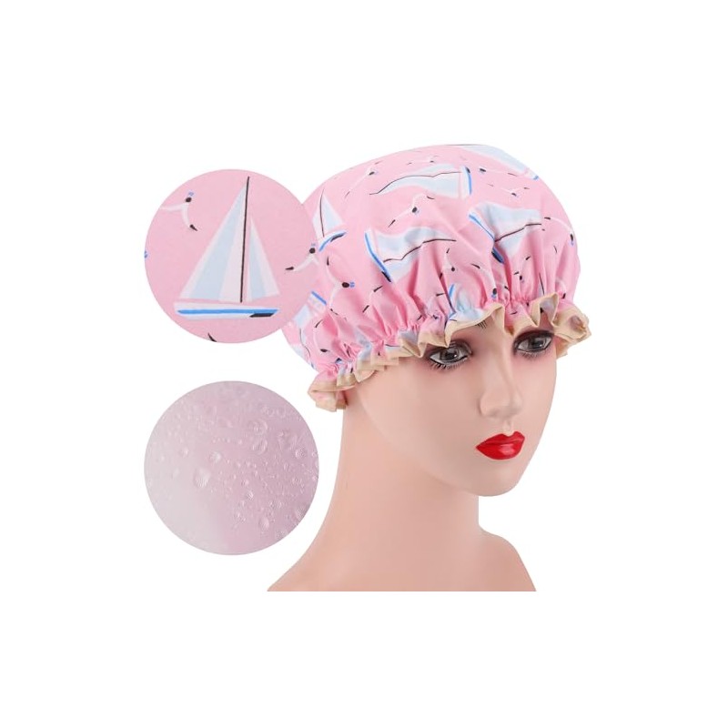 Tbestmax Gorros Ducha Mujer Niña Reutilizables Impermeables Doble Capa Estampado