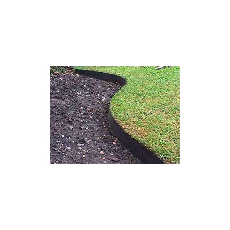 Core Edge Flexible Steel Lawn Edgin Black 4" Five Pack