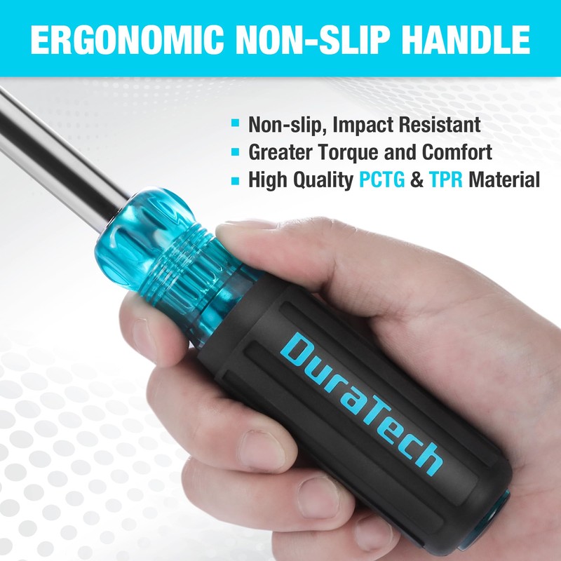 DURATECH Screwdriver, Multi Bit 11-in-1 Screw Driver & Nut Driver