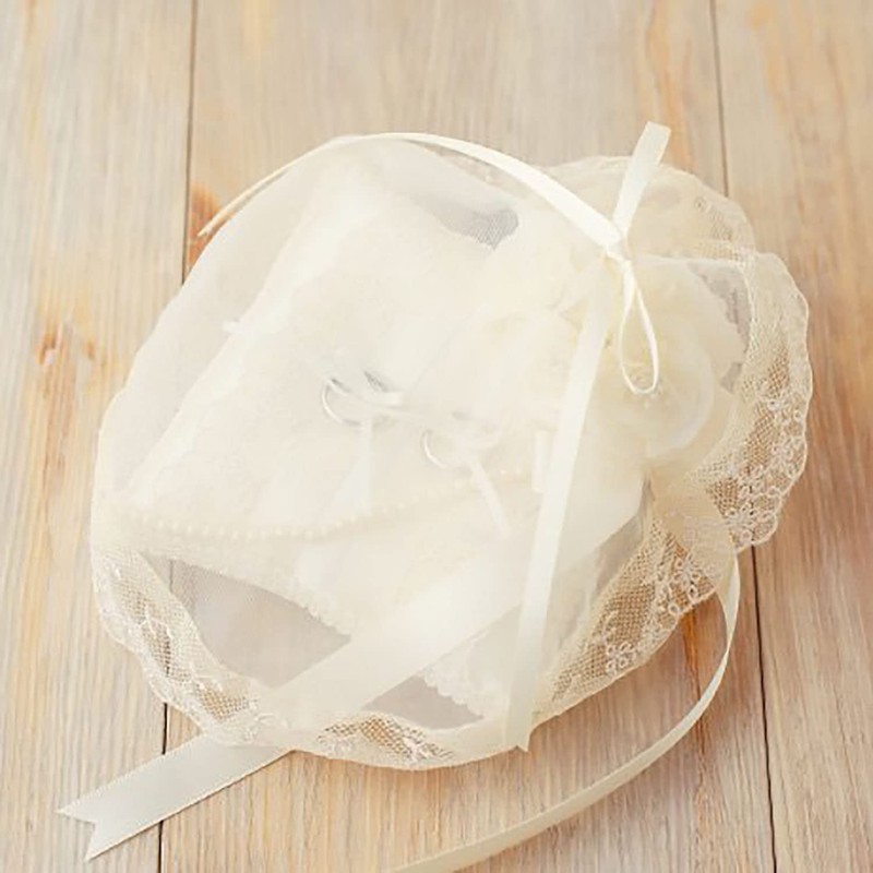 ハマナカ ウェディングキット Juno (ジュノー) モッコウバラのリングピロー H431-136