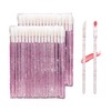 100PCS Disposable Crystal Lip Brushes - Premium Pink Lip Gloss