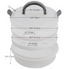 Portable Pie Cupcake Carrier with Lid and Tray 3-In-1 Round