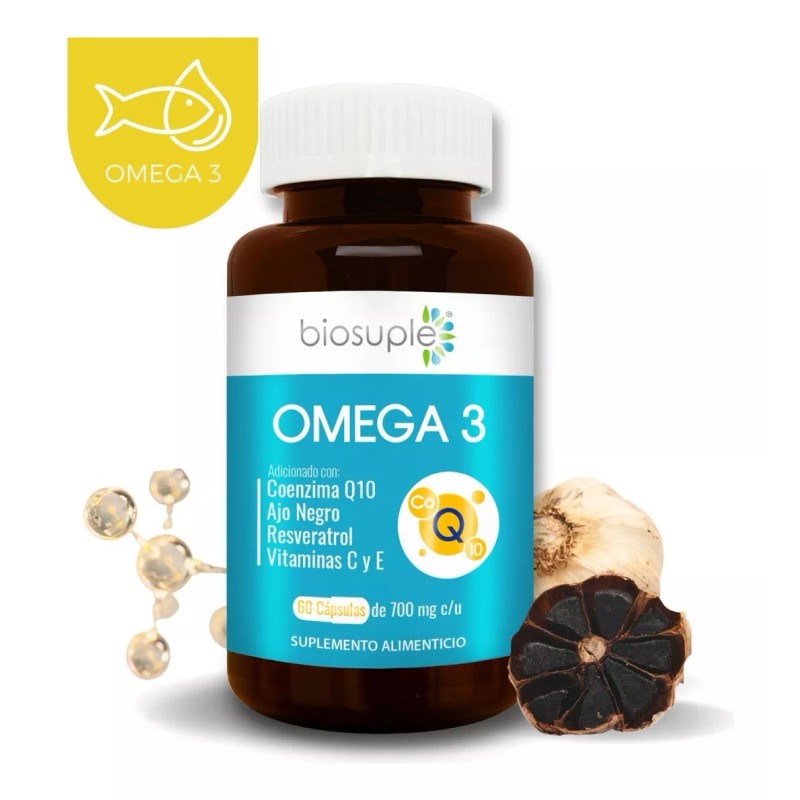 Biosuple Omega 3 Biosuple Epa Dha Salud Cardiovascular 60 Caps