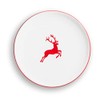 GMUNDNER KERAMIK Dinner Plate Diameter 25 cm Ruby Red Stag