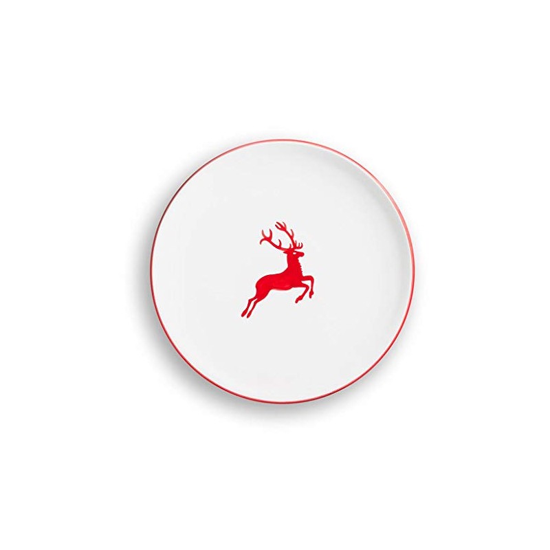 GMUNDNER KERAMIK Dinner Plate Diameter 25 cm Ruby Red Stag