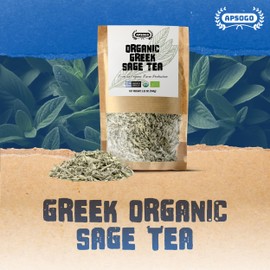 APSOGO Organic Greek Sage Tea - Exquisite Taste & Premium Quality - 100g Loose Leaf