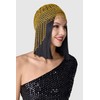 BABEYOND 1920s Beaded Cap Headpiece Roaring 20s Beaded Flapper Headpiece