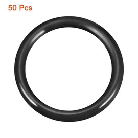 sourcing map Pack of 50 Rubber O Rings 20 mm OD 15.2 mm ID 2.4 mm Width Metric Seal