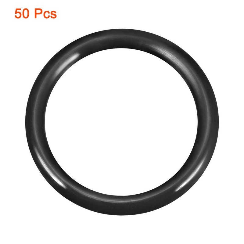 sourcing map Pack of 50 Rubber O Rings 20 mm