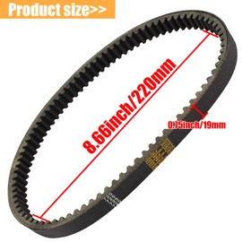 QAZAKY Drive Belt Clutch Compatible with Hammerhead 80T TrailMaster Mid XRX Mud Head Go Kart 6.5HP Engine 30 Series 9.110.018-9.100.018-725 9110018 9100018725 Go-Karts 725