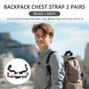 ExcellaElite 2 Pairs Chest Strap for Backpack, Adjustable Rucksack Chest