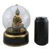 Eastern Enlightenment Buddha Meditating Air Powered LED Light Golden Water
