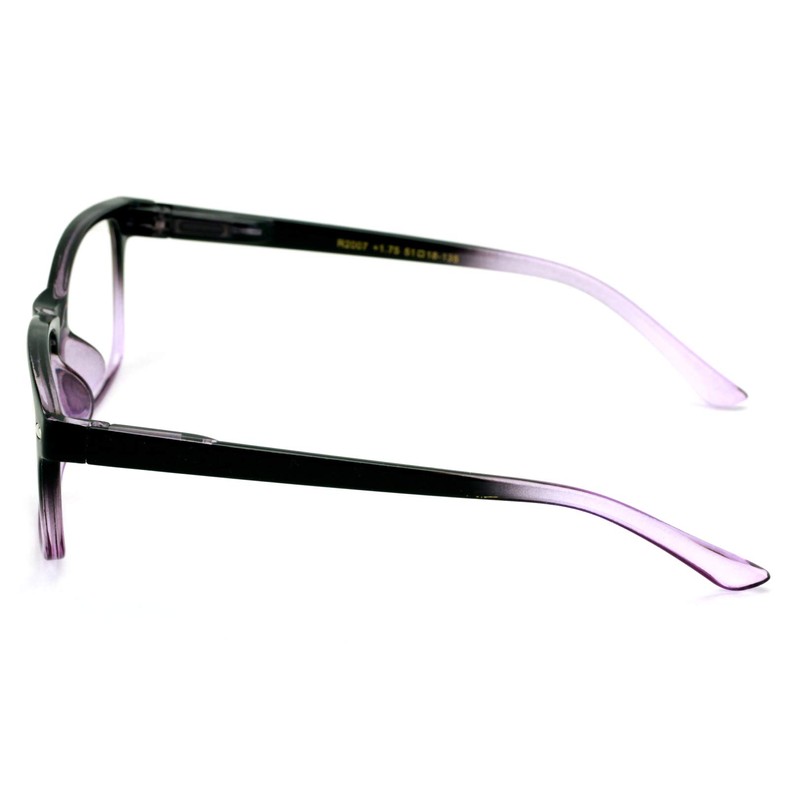 Rectangular Lightweight Reading Glasses - Anti-Reflective Coating - Spring Hinge