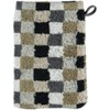 Cawö Lifestyle Hand Towel Series Checked Grey / Beige Terry