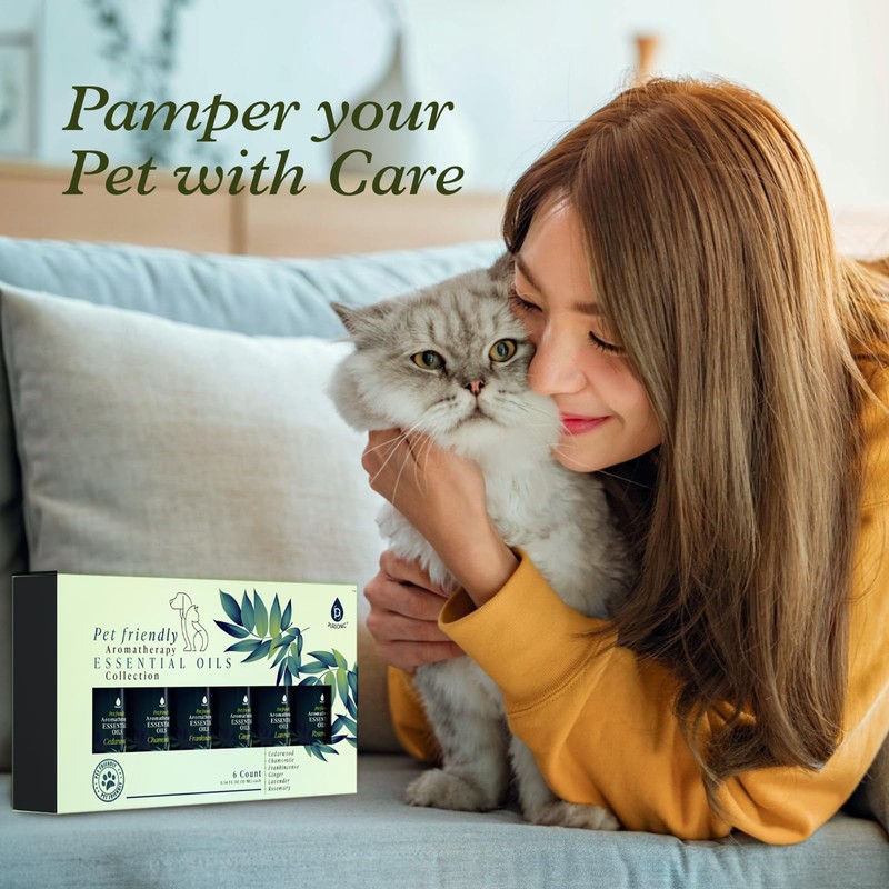 PURSONIC Pet Friendly Aromatherapy Essential Oils Collection, 6-Count - Safe