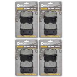 NICHE Brake Pad Set for Harley Davidson Freewheeler FLRT Tri Glide Ultra 41300033 Rear Semi-Metallic 4 Pack