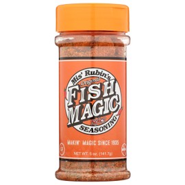 Magic Fish Seasoning, Cajun Seasoning, Savory, Spicy & Finger Licking Good – Catfish, Bass, Salmon, Shrimp Seasoning – Dry Rub For Fish & Seafood Seasoning for Paella, Jumbo, or A Fish Fry (5 oz)