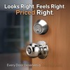 Copper Creek BKDB141PS Ball Door Knob Keyed Alike with Deadbolt