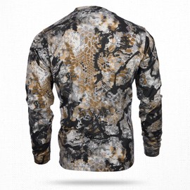 Kryptek Men's Standard Stalker Long Sleeve, 100% Cotton, Camo Hunting Tee, Skyfall, 3X-Large