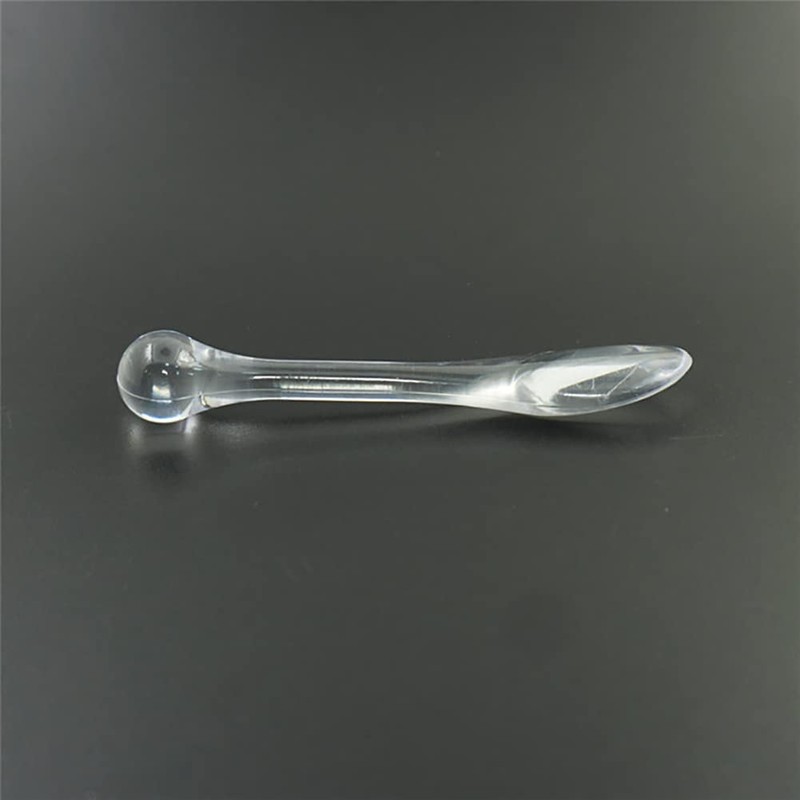 ccHuDE 20 Pcs Clear Acrylic Makeup Spoon Sticks Cosmetic Spatulas