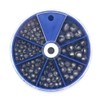 VOANZO Pack of 106 Round Split Shot Sinkers Removable Fishing