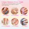 24 Colors Chrome Nail Powder Metallic Mirror Aurora Holographic