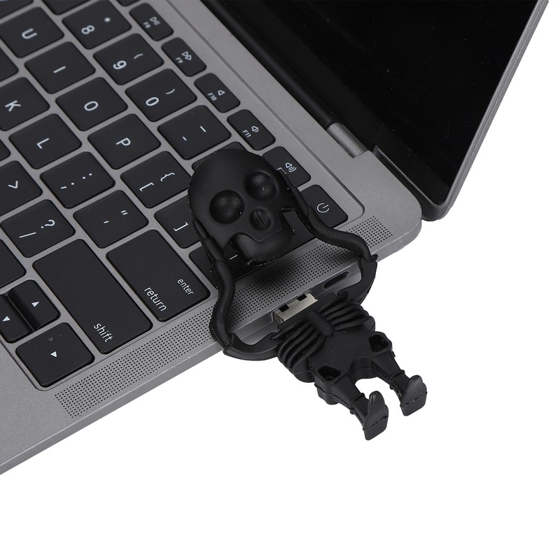 Cartoon U Disk Black Skull Appearance High Speed Bulk Storage