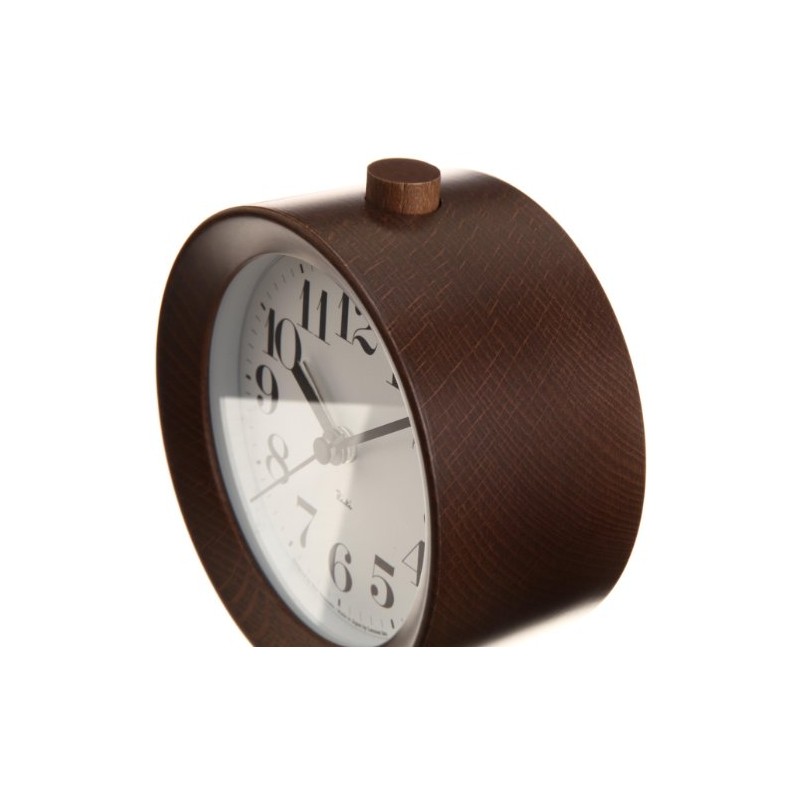 Remnos Alarm Clock RIKI ALARM CLOCK Brown WR09-15 BW Lemnos