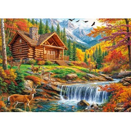 Puzzles 1000 Pieces for Adults jigsaw puzzles for adults 1000 Piece -Forest Deer- 1000 Piece Puzzle Educational Games Beautiful Decoration Puzzle