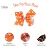 6 Inch Bow - Orange Polka