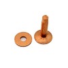 C.S. Osborne Set of 12 Copper Rivets & Burrs #1700-14