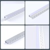 6 Pack LED Channel Plaster-in 3.3FT Trimless Recessed Drywall Aluminum