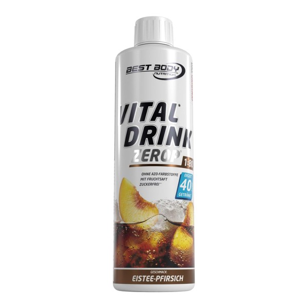 Best Body Nutrition Vital Drink ZEROP® - Eistee-Pfirsich, Original Getränkekonzentrat