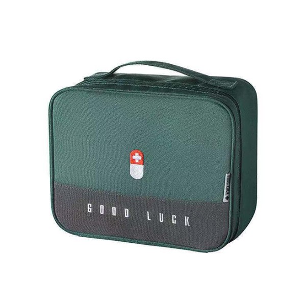 Medicine Bag, Medical Emergency Bag, Large Capacity Medicine Bag for Waterproof Medicine Storage Bag, Portable Medicine Bag for Home, Office, Travel (Green)