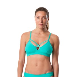 Speedo Women's Aqua Elite Strappy Bikini top, Green, Size 12