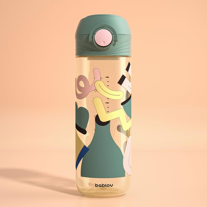 BABLOV KIDS WATER BOTTLE FOR SCHOOL (GREEN)