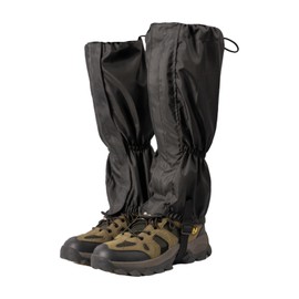 Lawn Care Leg Gaiters, Waterproof Lower Legs Gaiter Outdoor, 15.74" x 10.23" Adjustable Weed Eating Leg Protectors for Men and Women, Leg Guards Boot Legging Gaiters fo Garden Farm Working, Black