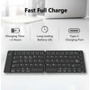 PopBloom Foldable Bluetooth Keyboard - Portable Keyboard with Storage Bag,