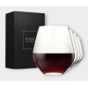 ELIXIR GLASSWARE Stemless Red Wine Glasses Set of 4 -