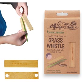 Huckleberry Bamboo Grass Whistle - Natural Toy for Kids & Adults - DIY Outdoor Musical Instrument - Educational Toy - Durable, Sustainable & Compact