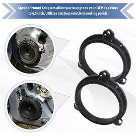 RED WOLF 6.5" Speaker Wire Harness Adapters for 2014-2019 Nissan Sentra Versa Rear Door