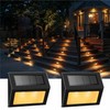 XLUX Solar Lights for Steps Decks Pathway Yard Stairs Fences,