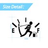 Funny Car Stickers, High Gas Consumption Decal, Fuel Gage Empty