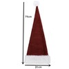 YYCRAFT Long Burgundy Santa Hat Deluxe Christmas Hat for Adults