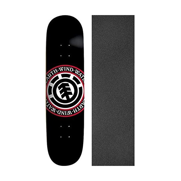 Element Skateboards Seal Black Skateboard Deck - 8" x 31.75"