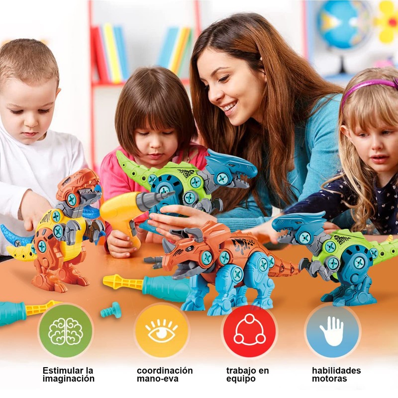 TITIFIVE Take Apart Dinosaur Toys para niños de 4 5